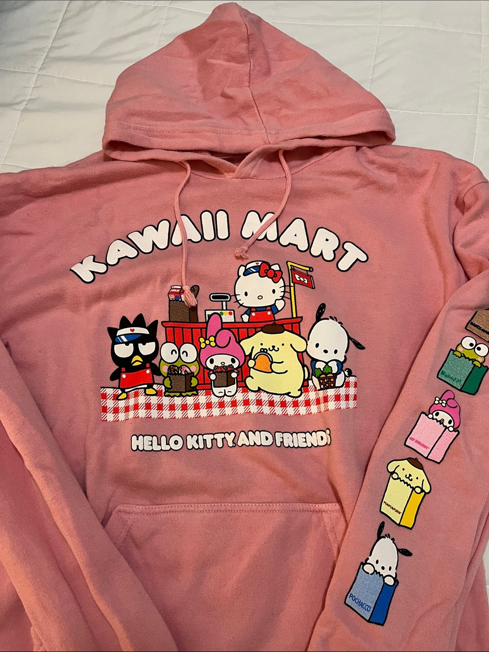 Hello kitty kawaii mart box lunch hoodie new without tags size large